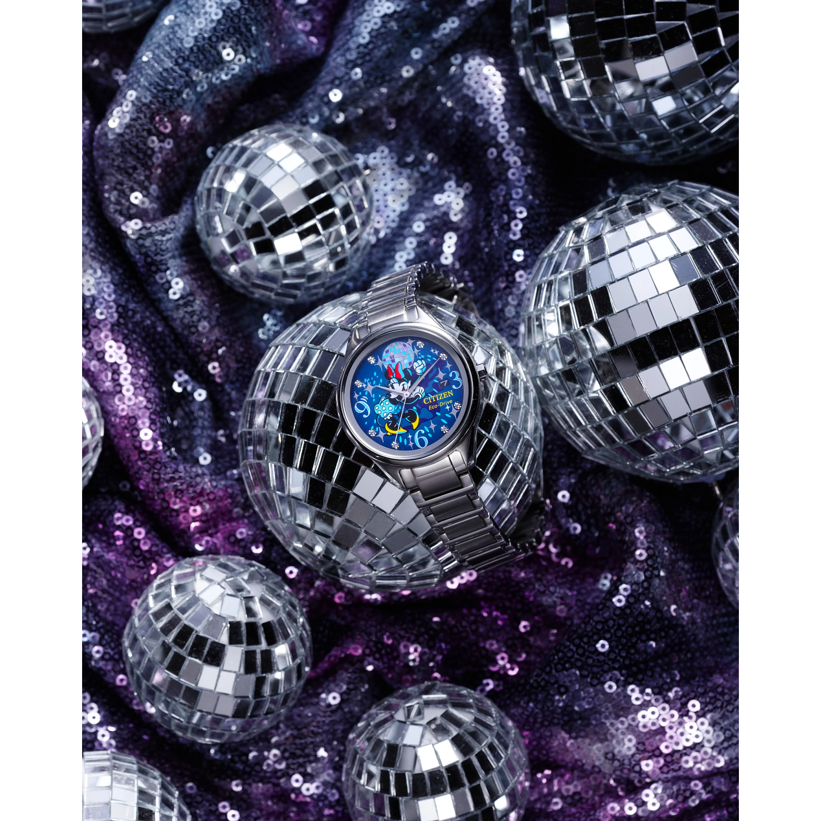Reloj Citizen Azul Dancing Minnie Disney FE6106-52W | Elegancia relojería